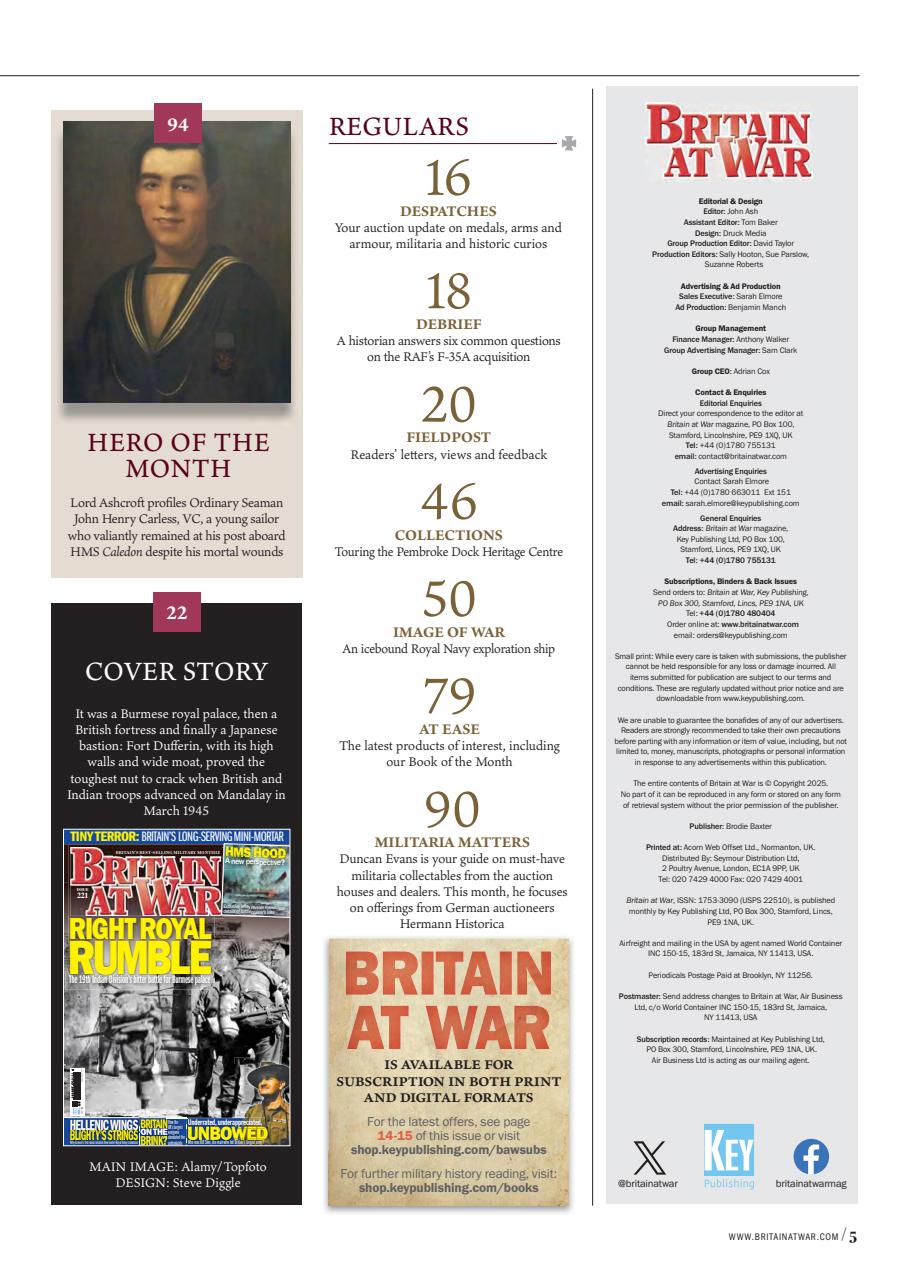 Britain at War Magazine Preview Pages