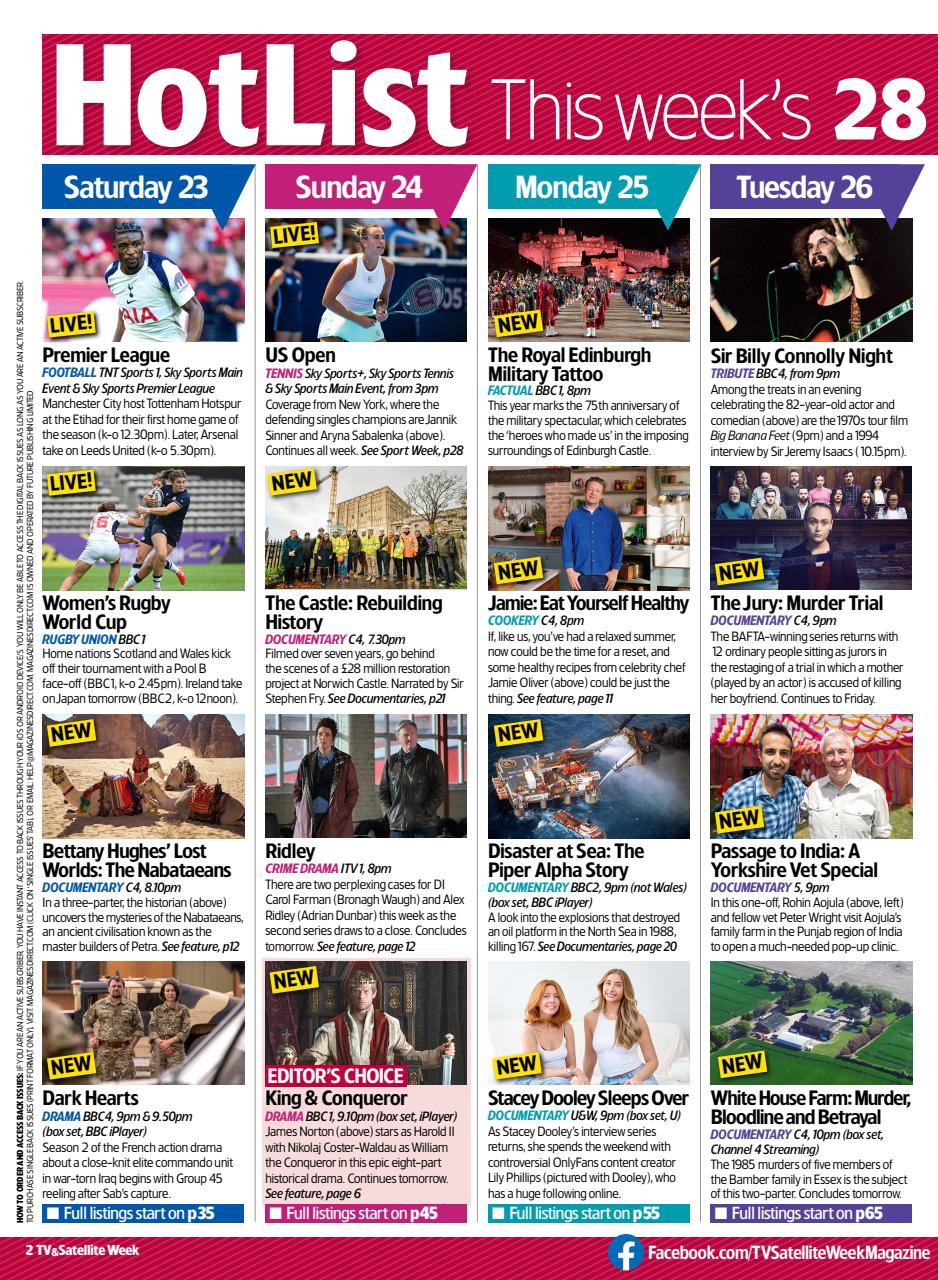 TV & Satellite Week Preview Pages