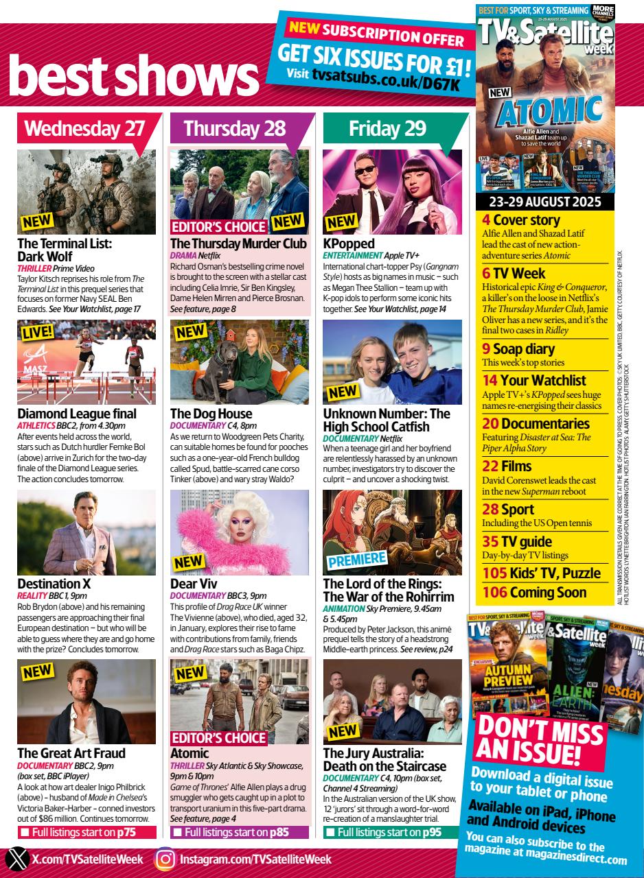 TV & Satellite Week Preview Pages