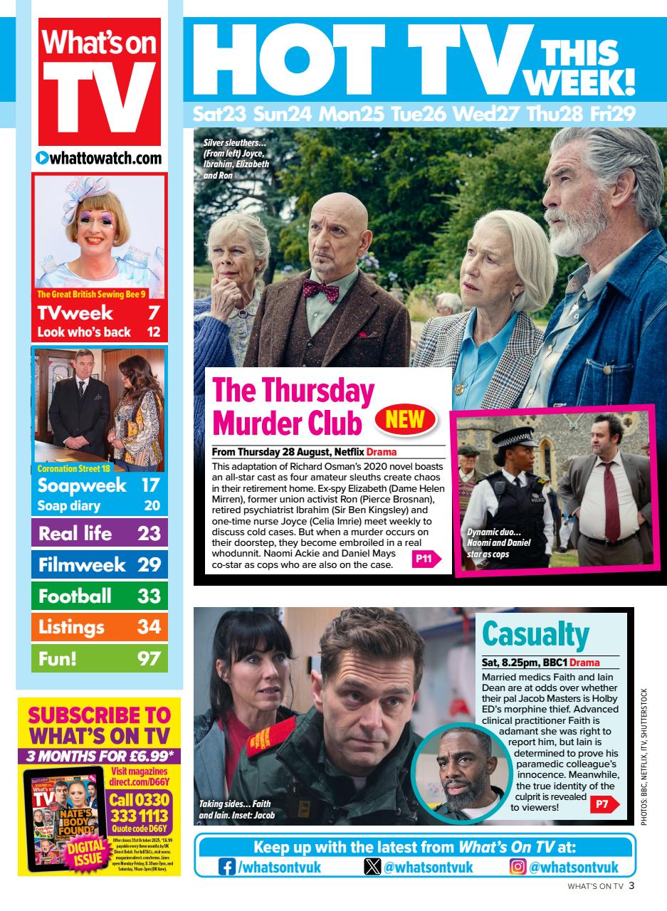 What's on TV Preview Pages