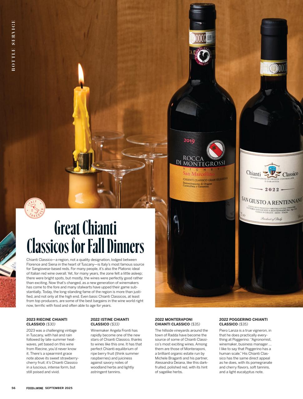 Food & Wine Preview Pages