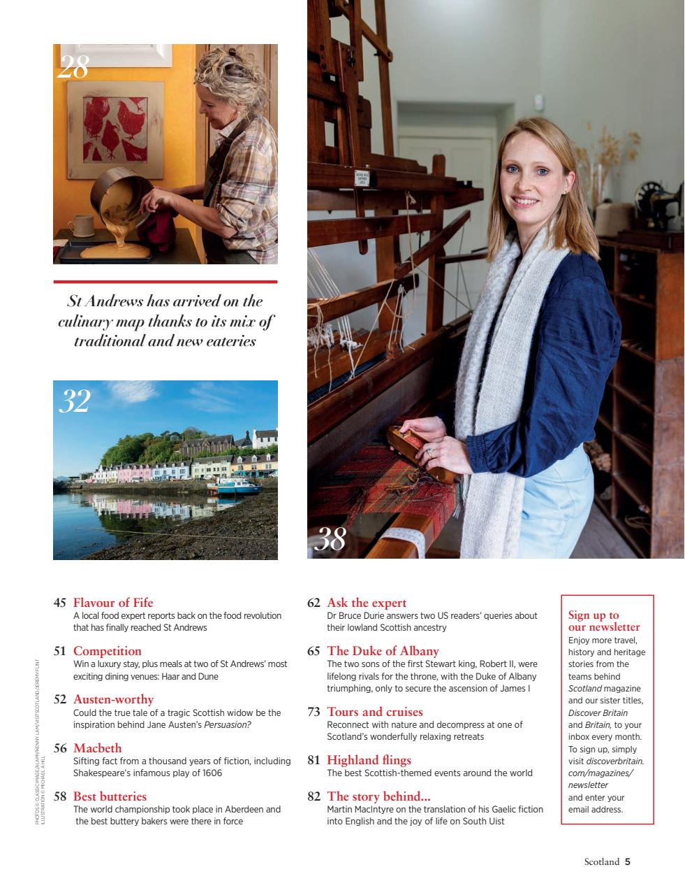 Scotland Magazine Preview Pages