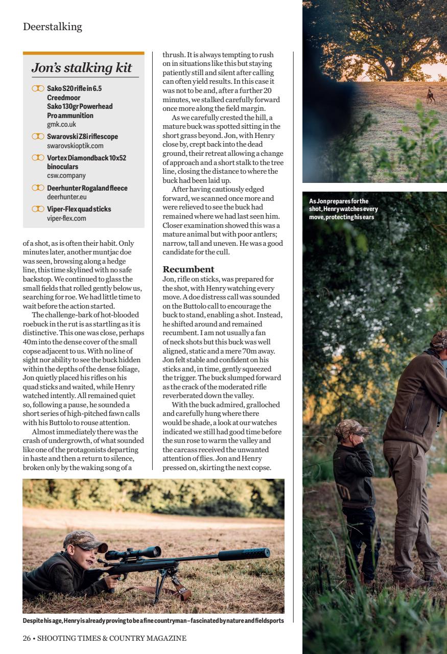 Shooting Times & Country Preview Pages