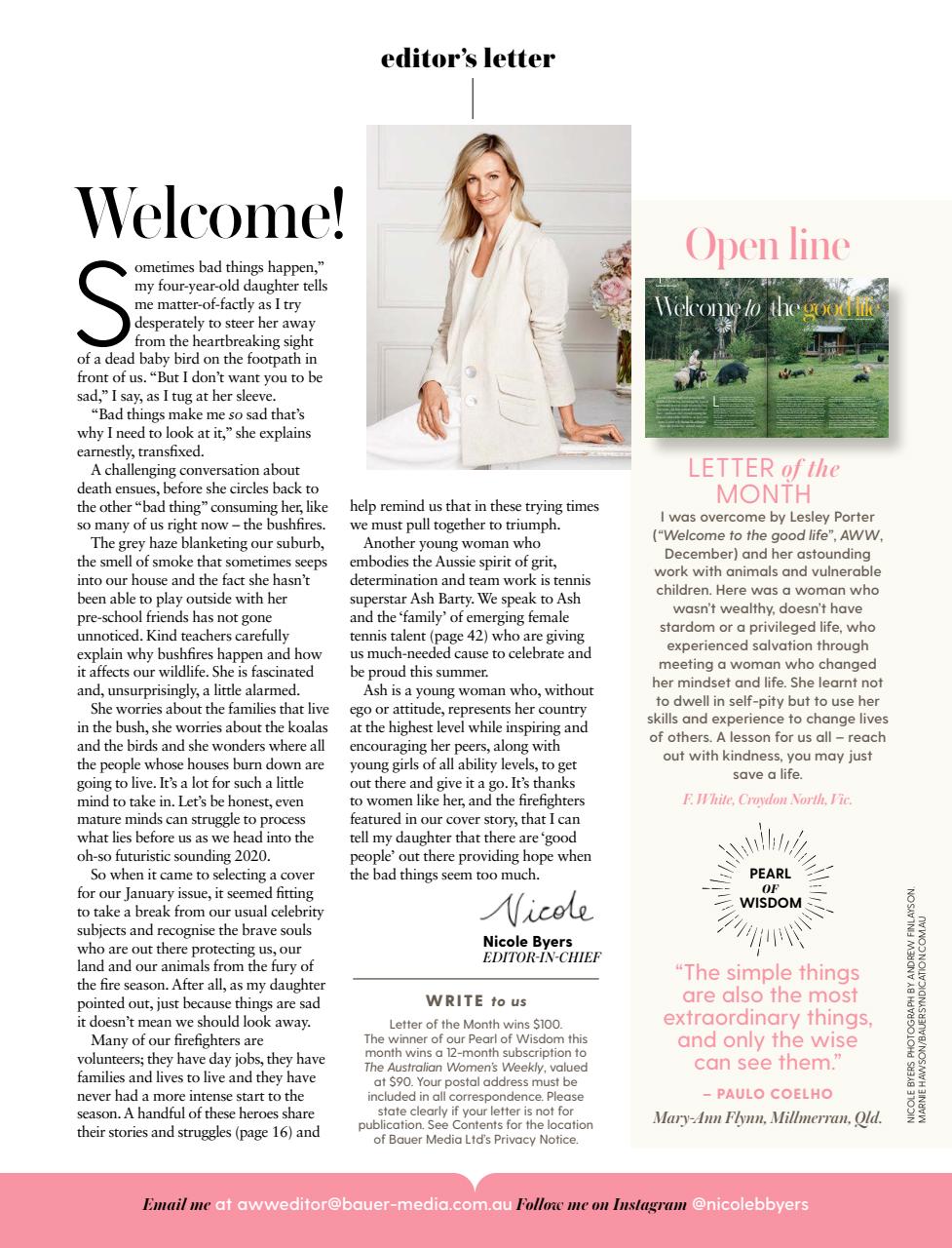 Australian Women's Weekly Preview Pages