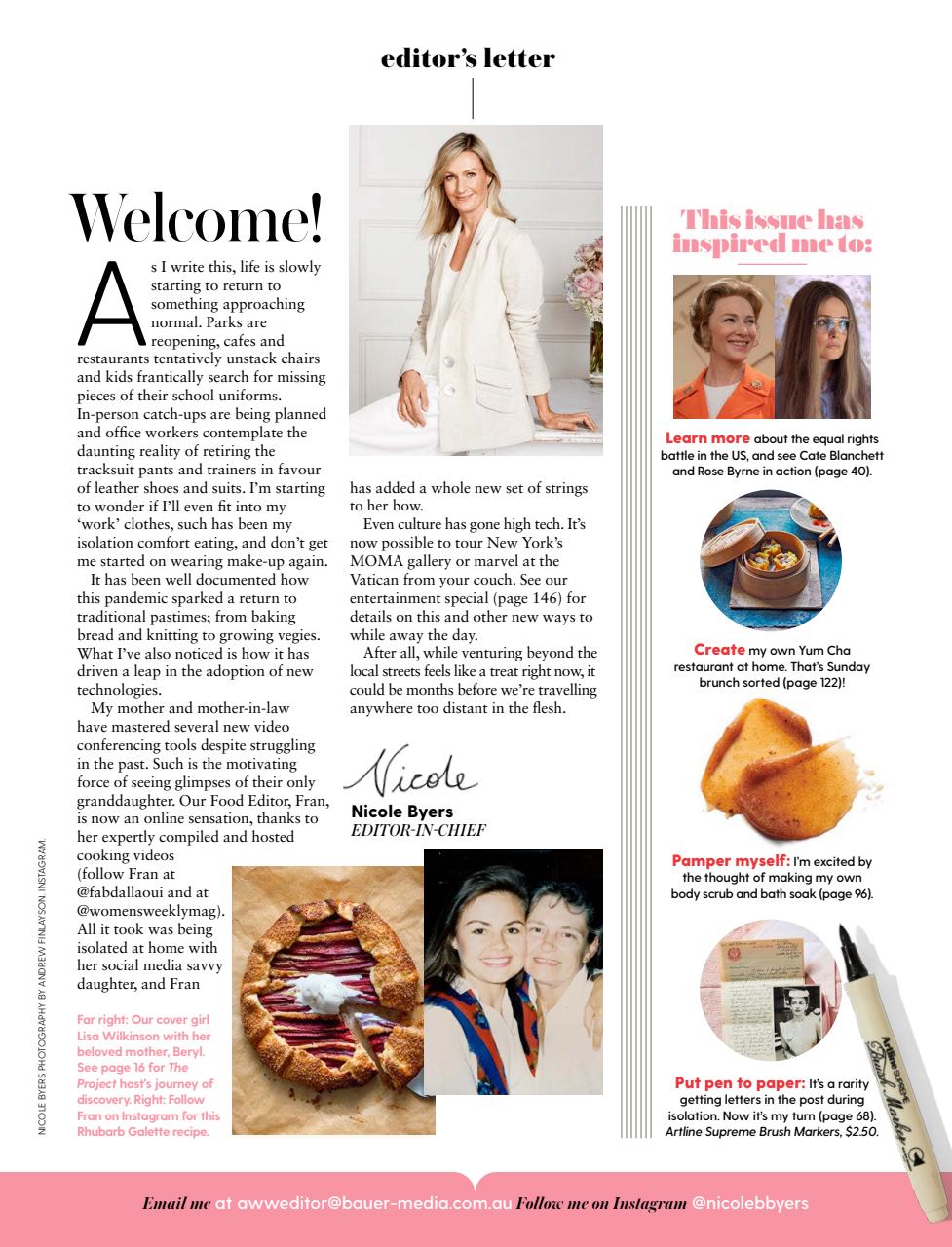 Australian Women's Weekly Preview Pages