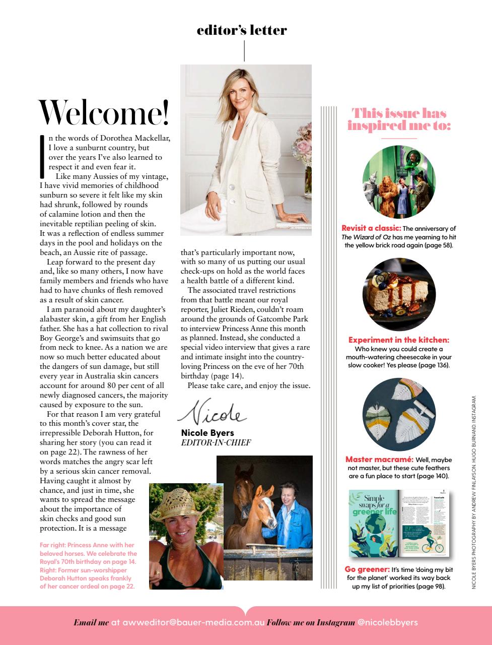 Australian Women's Weekly Preview Pages