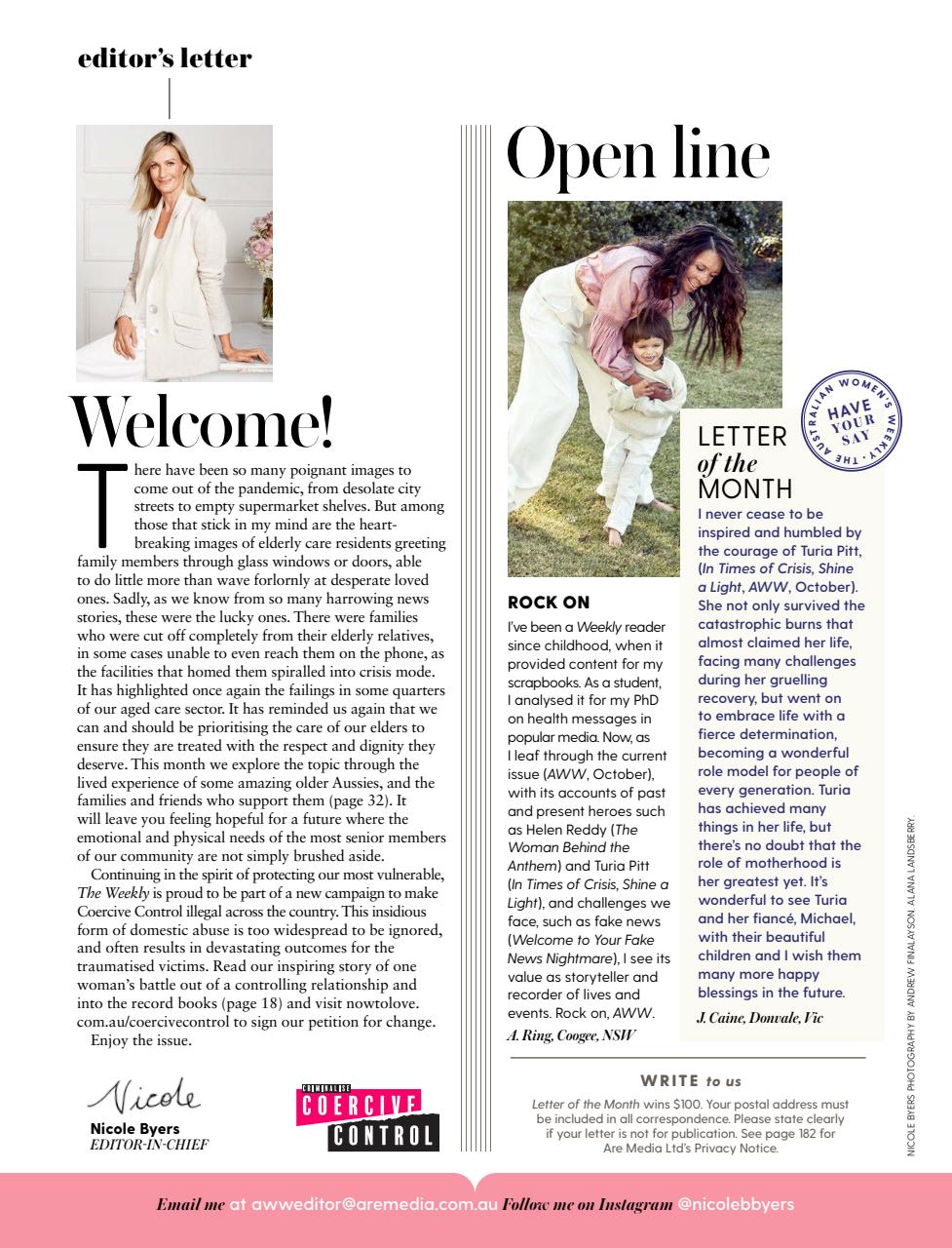 Australian Women's Weekly Preview Pages