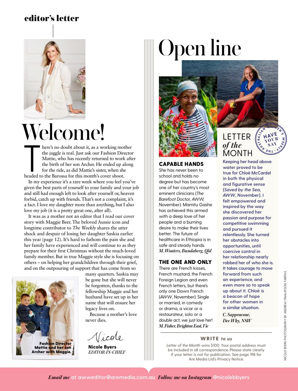 Australian Women's Weekly Preview Pages