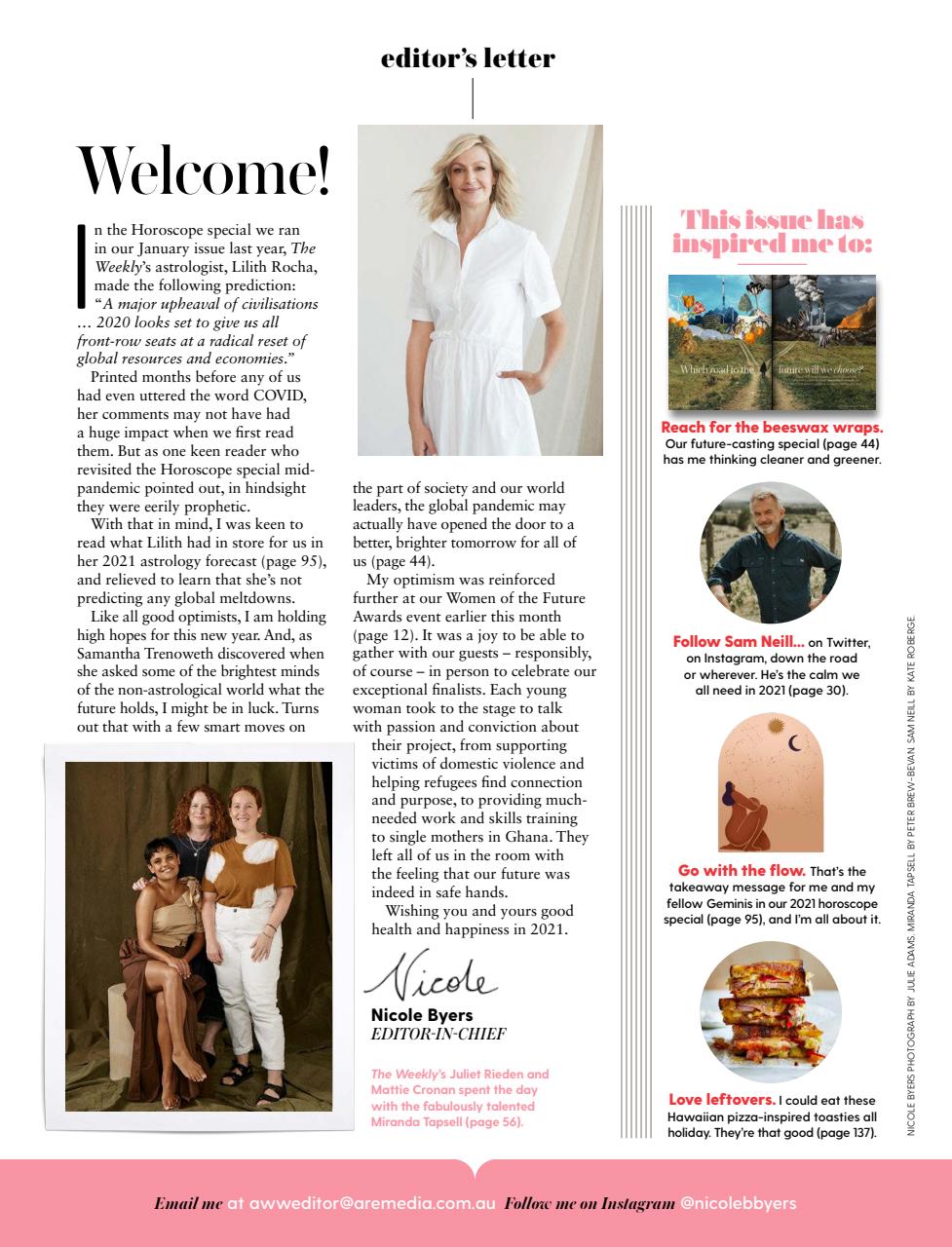 Australian Women's Weekly Preview Pages