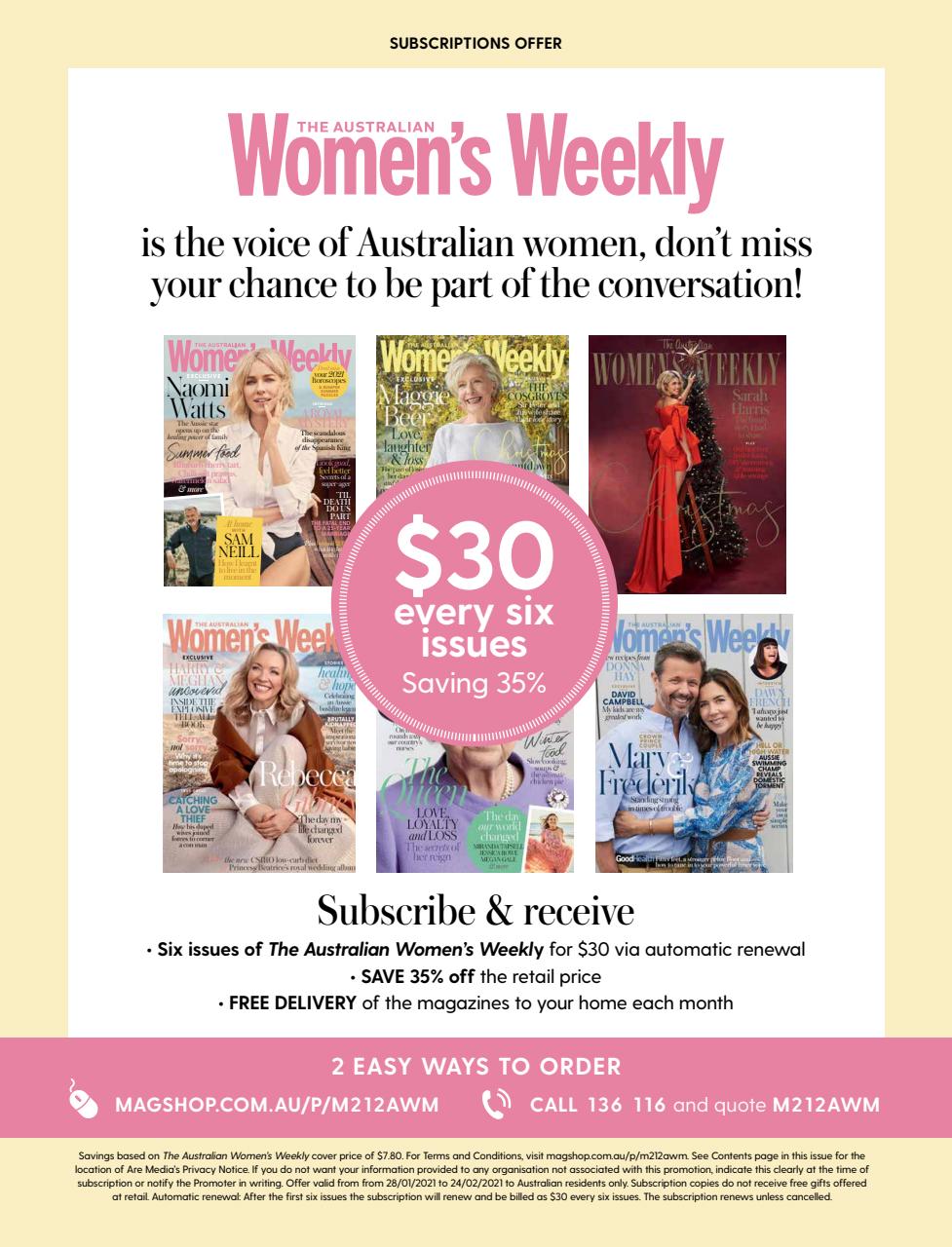 Australian Women's Weekly Preview Pages