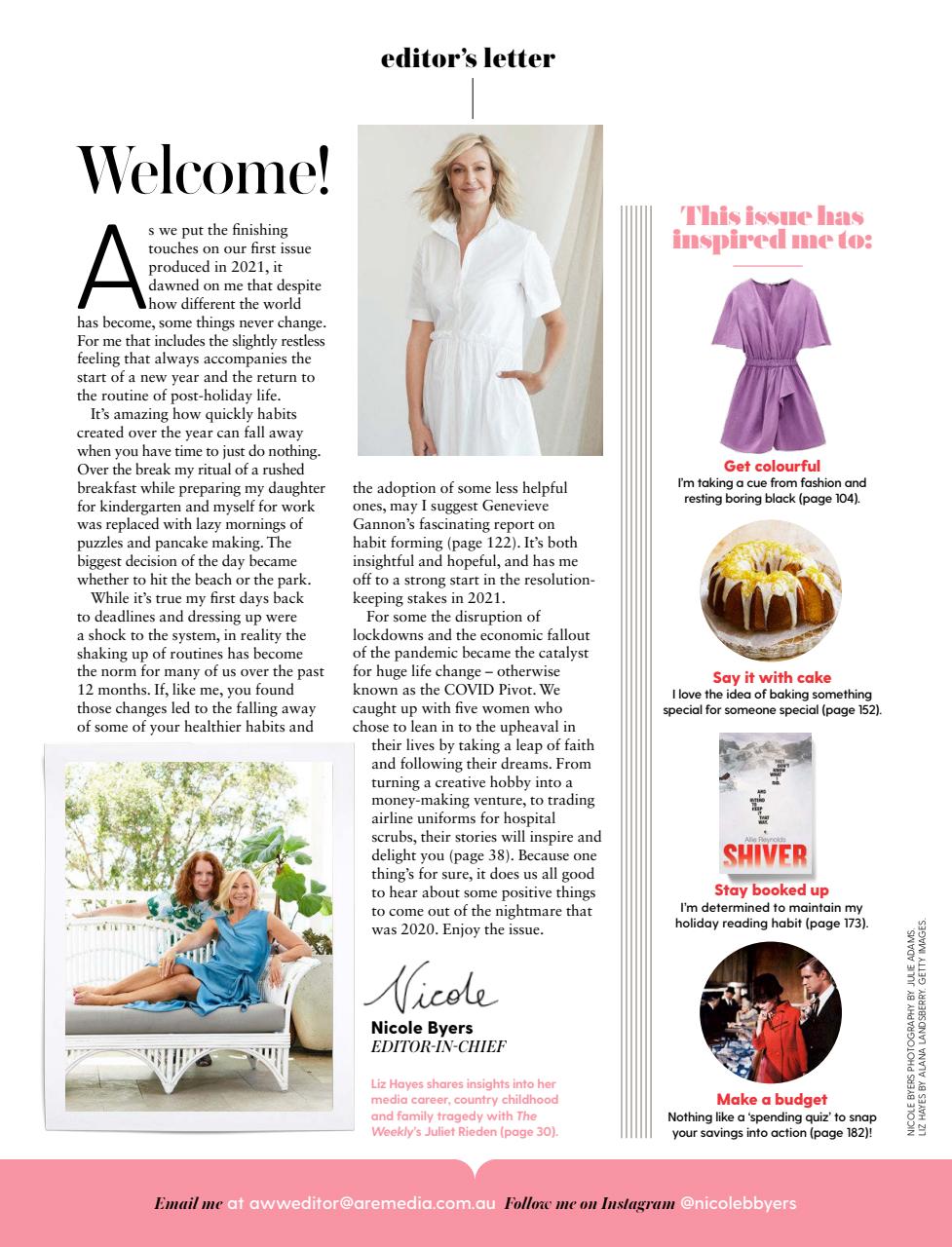 Australian Women's Weekly Preview Pages