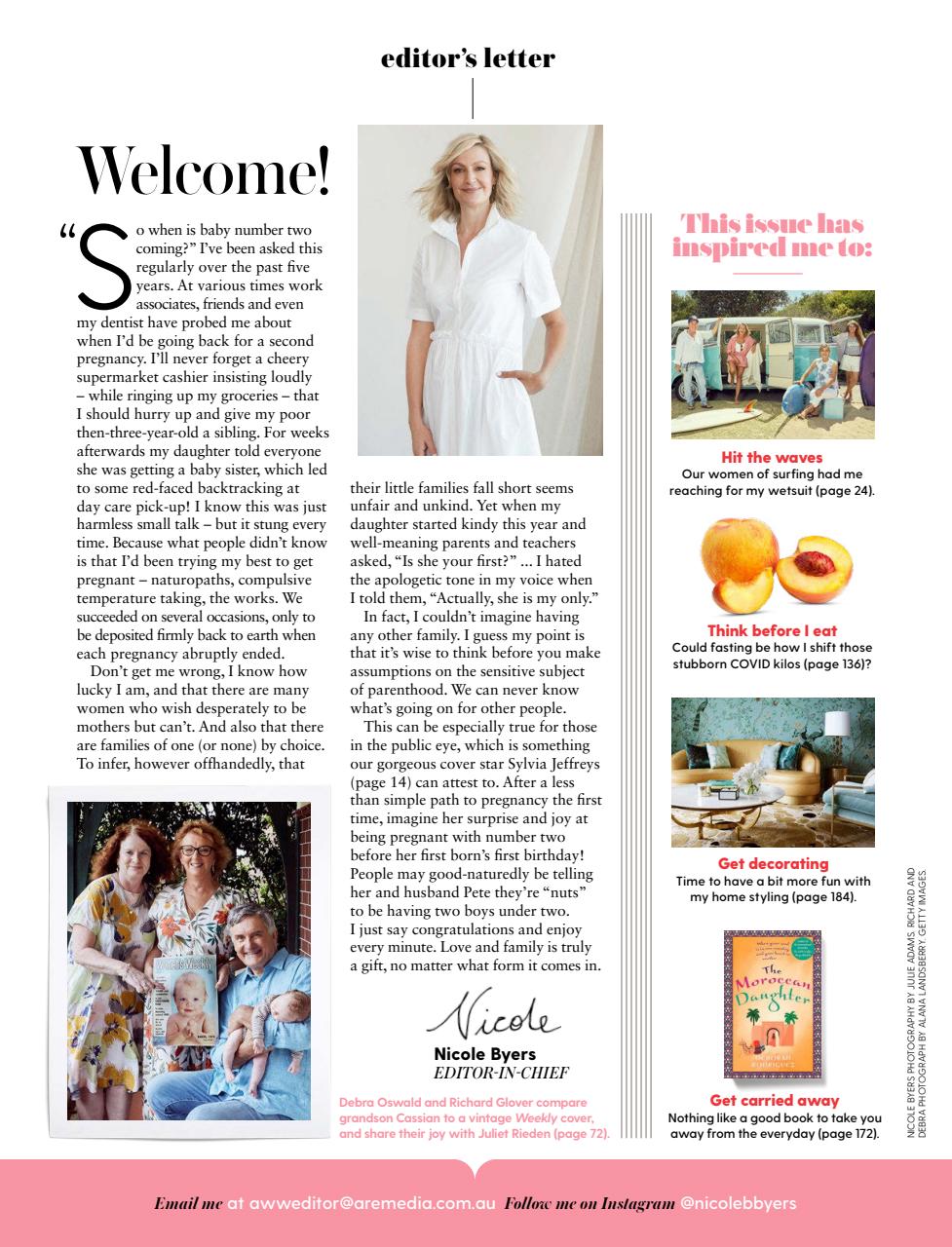 Australian Women's Weekly Preview Pages