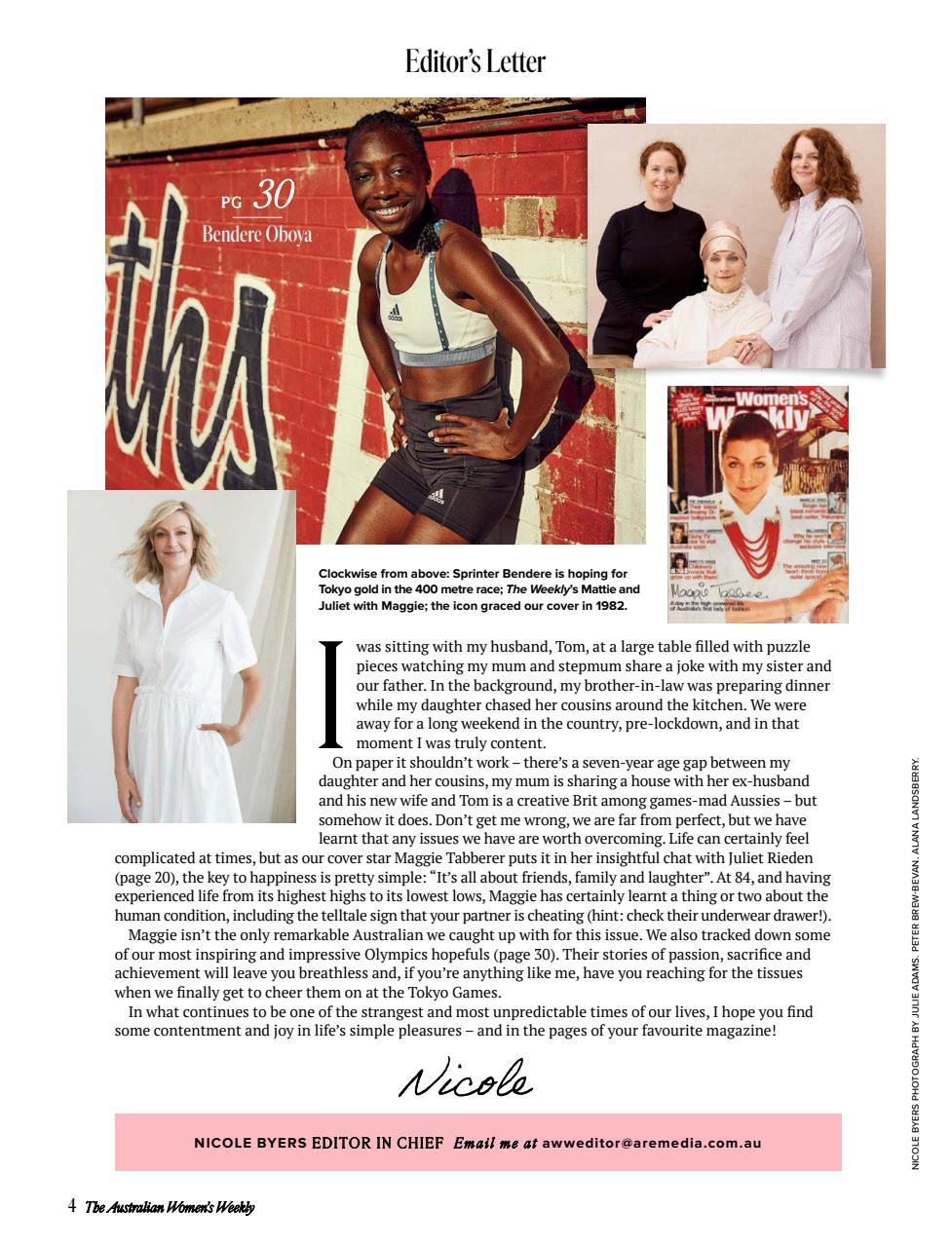 Australian Women's Weekly Preview Pages