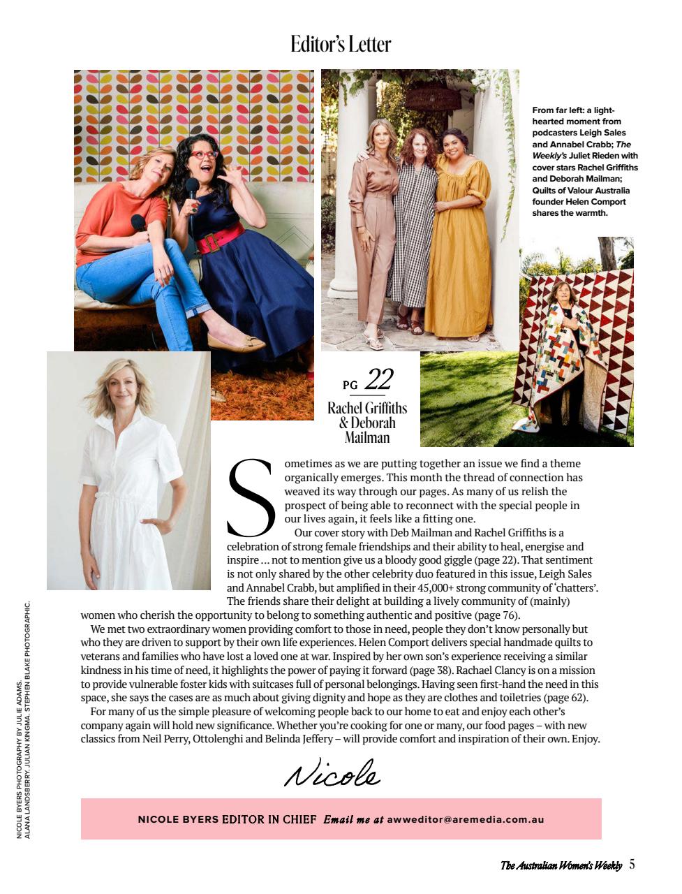 Australian Women's Weekly Preview Pages