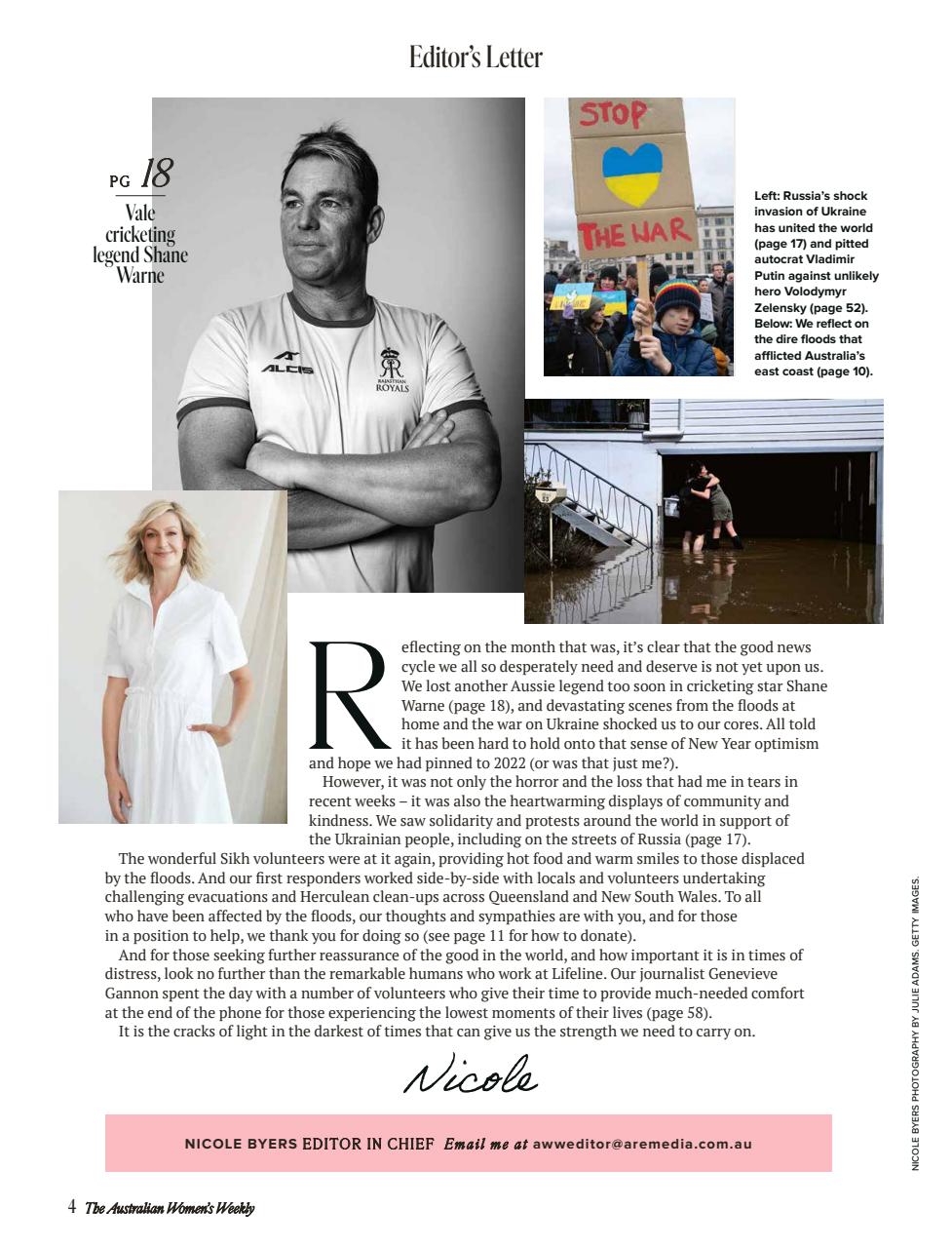 Australian Women's Weekly Preview Pages