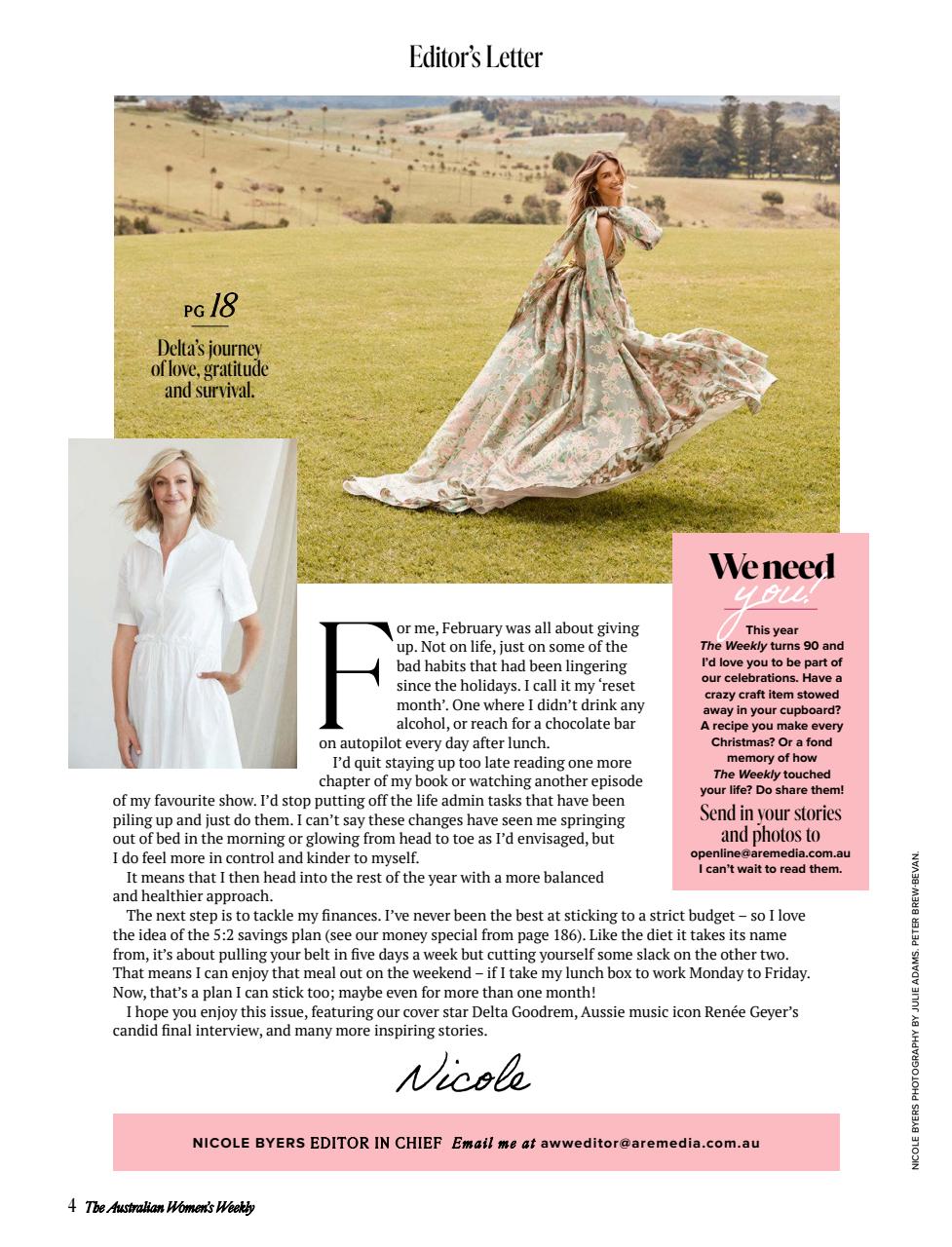 Australian Women's Weekly Preview Pages