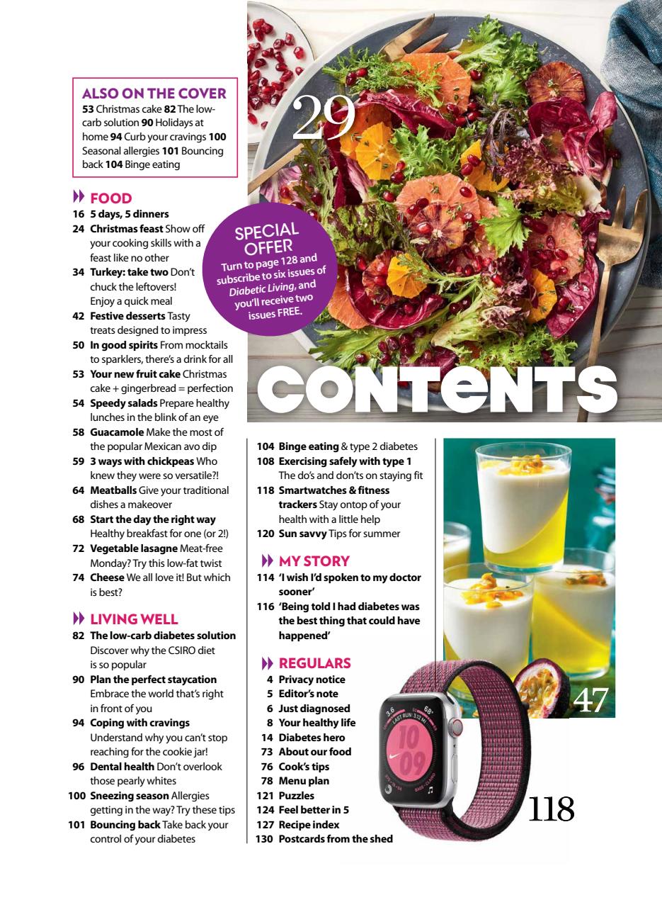 Diabetic Living Preview Pages