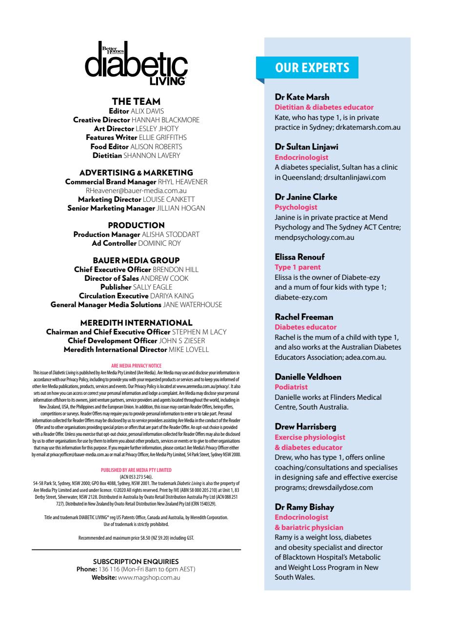 Diabetic Living Preview Pages