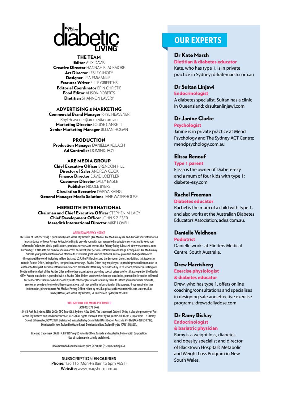 Diabetic Living Preview Pages