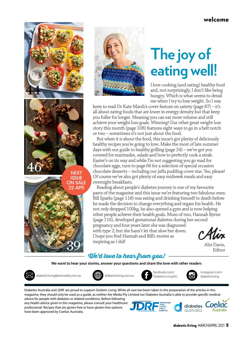 Diabetic Living Preview Pages