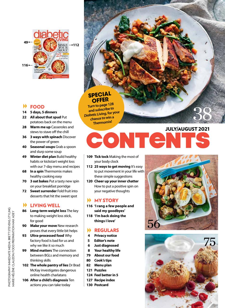 Diabetic Living Preview Pages