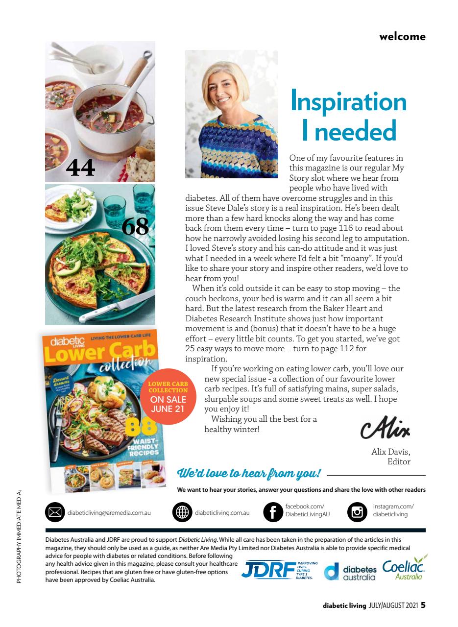 Diabetic Living Preview Pages