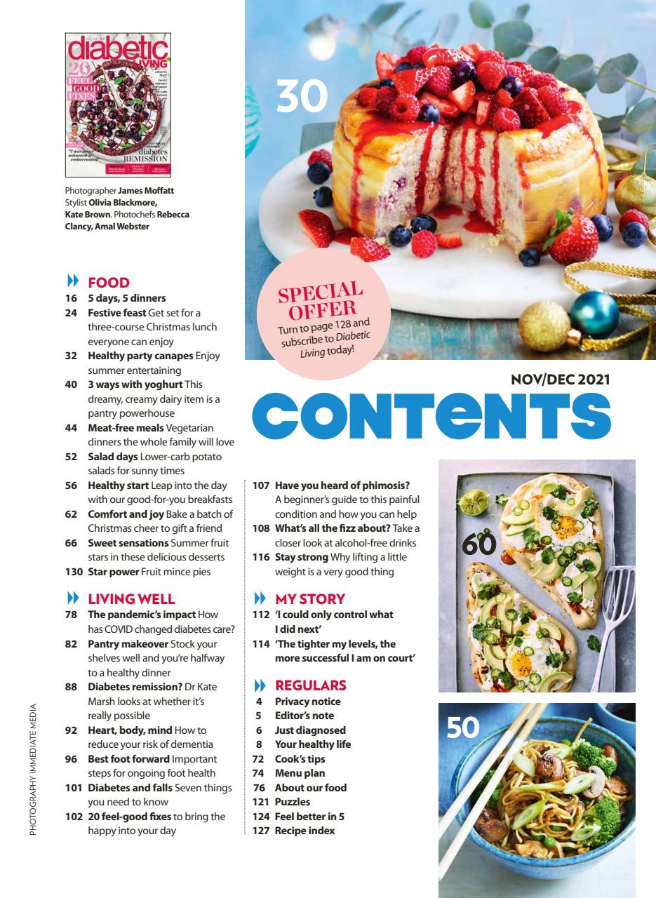 Diabetic Living Preview Pages