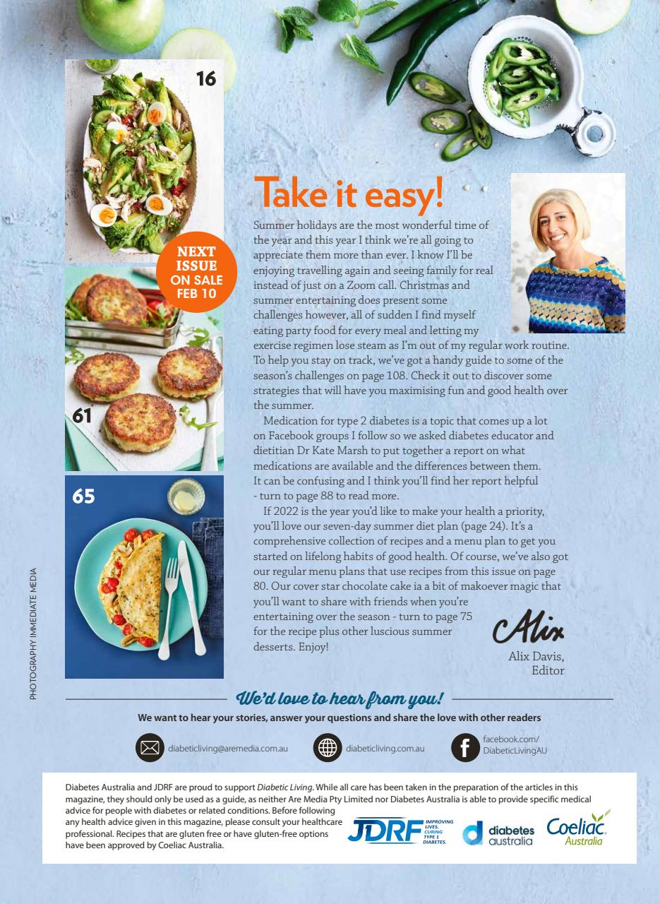 Diabetic Living Preview Pages