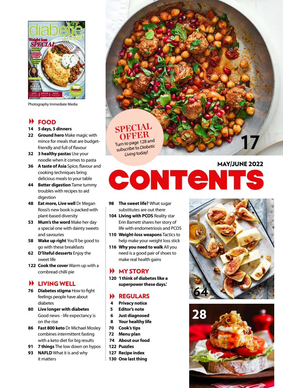 Diabetic Living Preview Pages