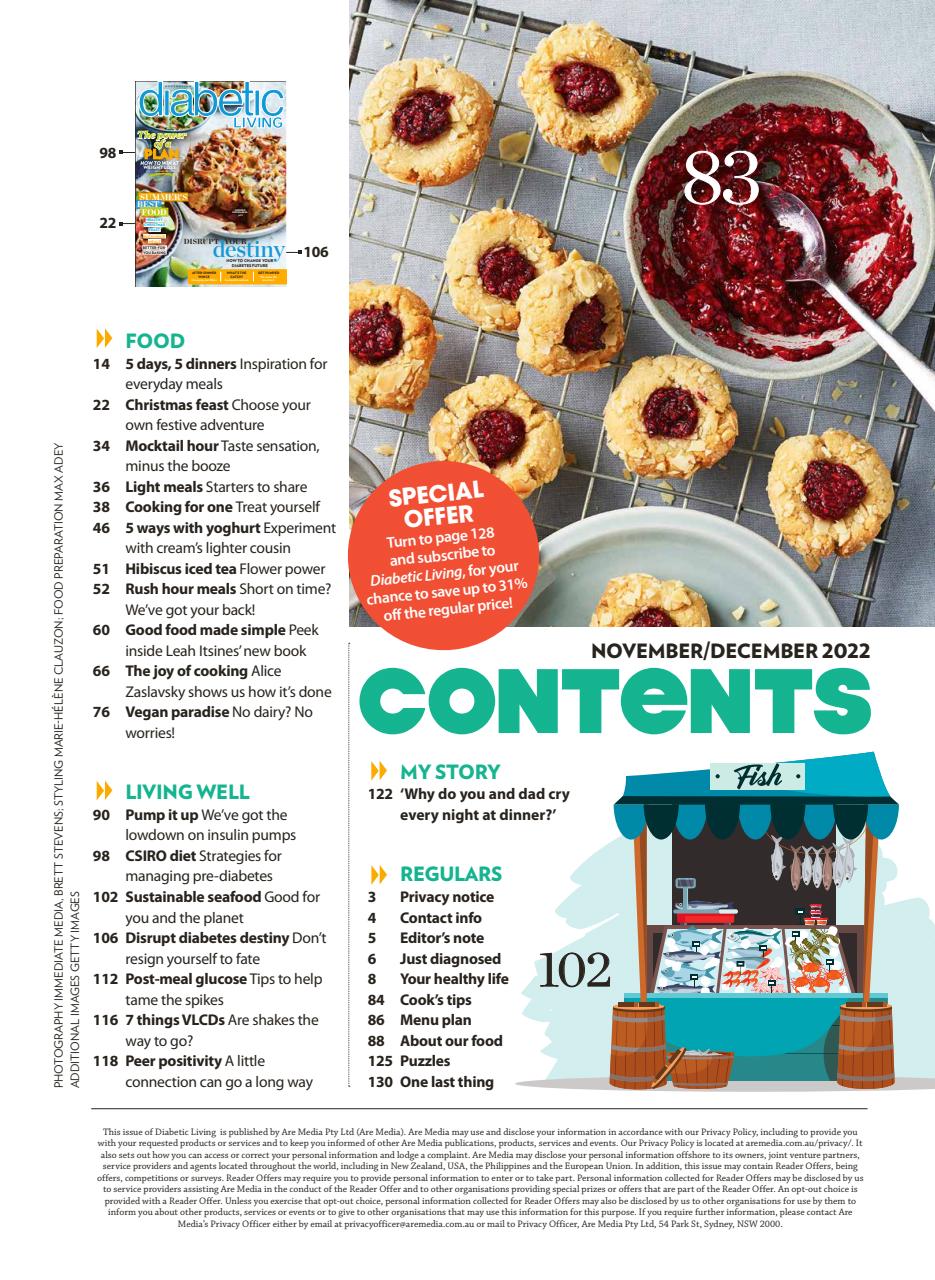 Diabetic Living Preview Pages