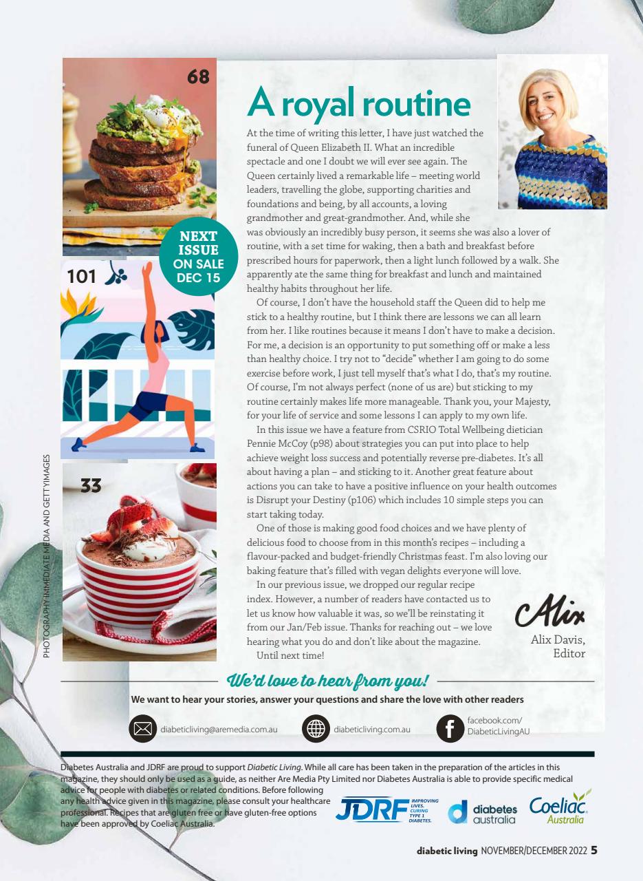 Diabetic Living Preview Pages