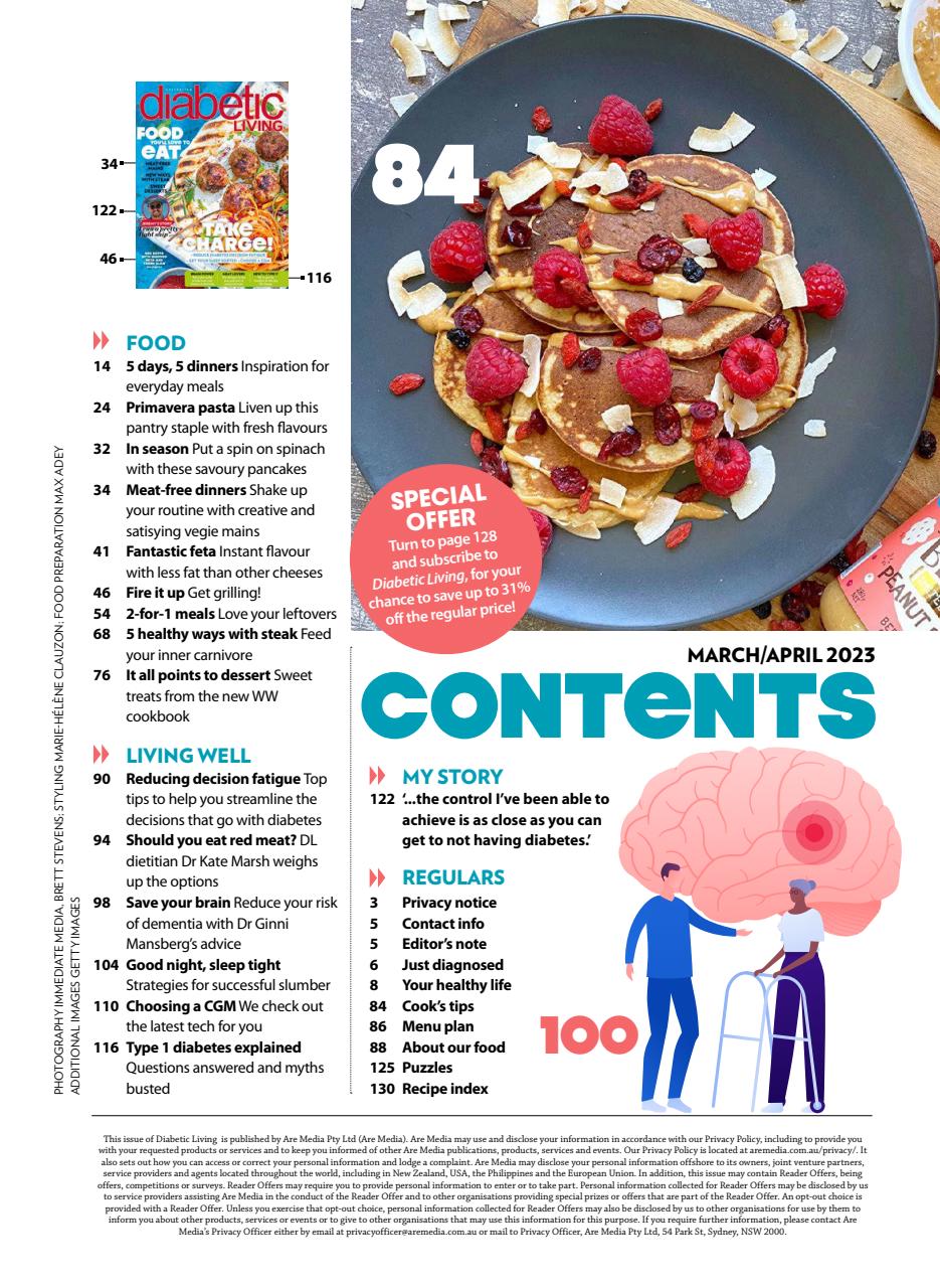 Diabetic Living Preview Pages