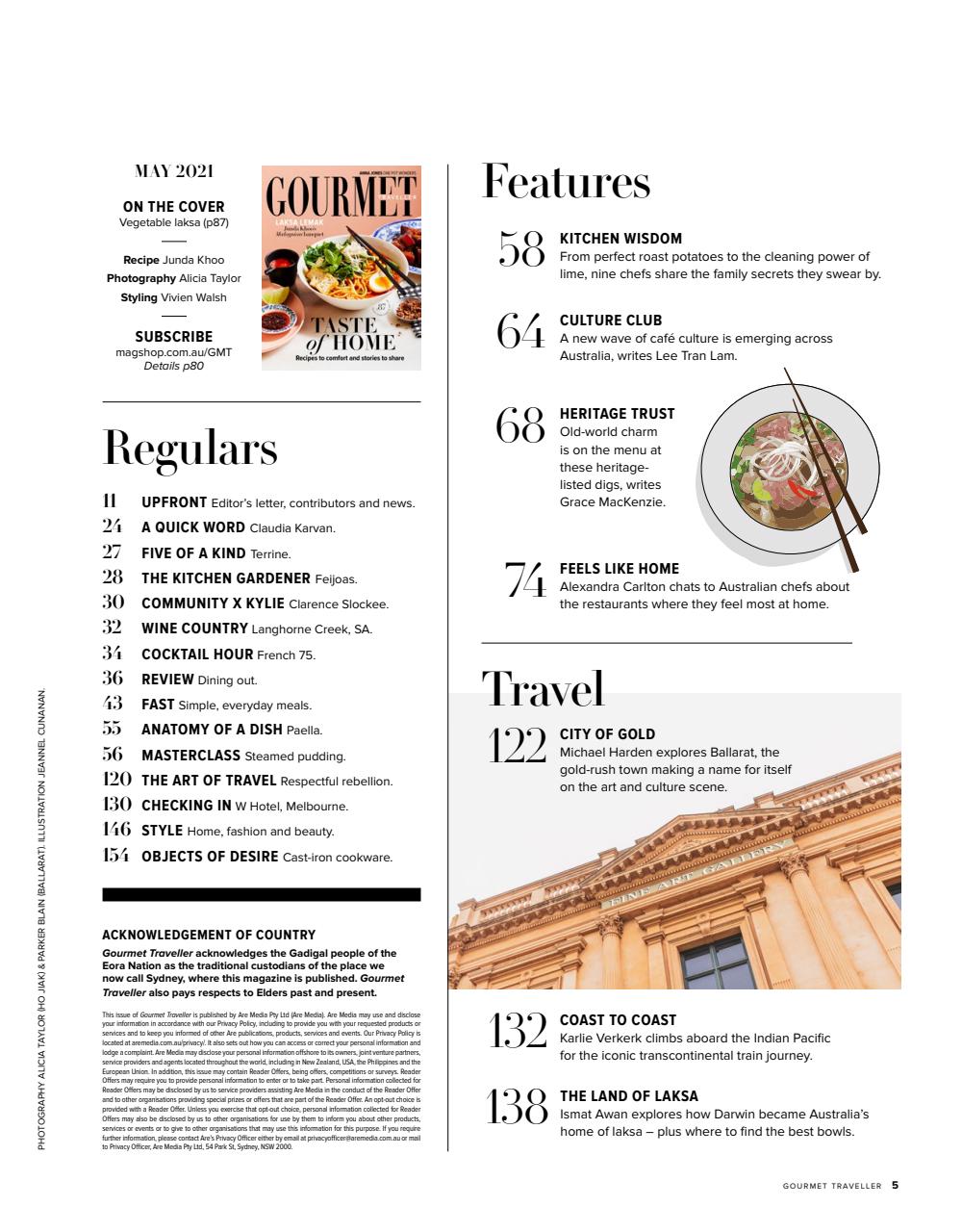 Australian Gourmet Traveller Preview Pages