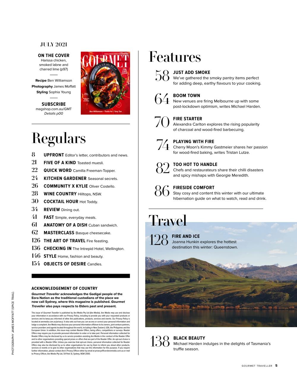 Australian Gourmet Traveller Preview Pages