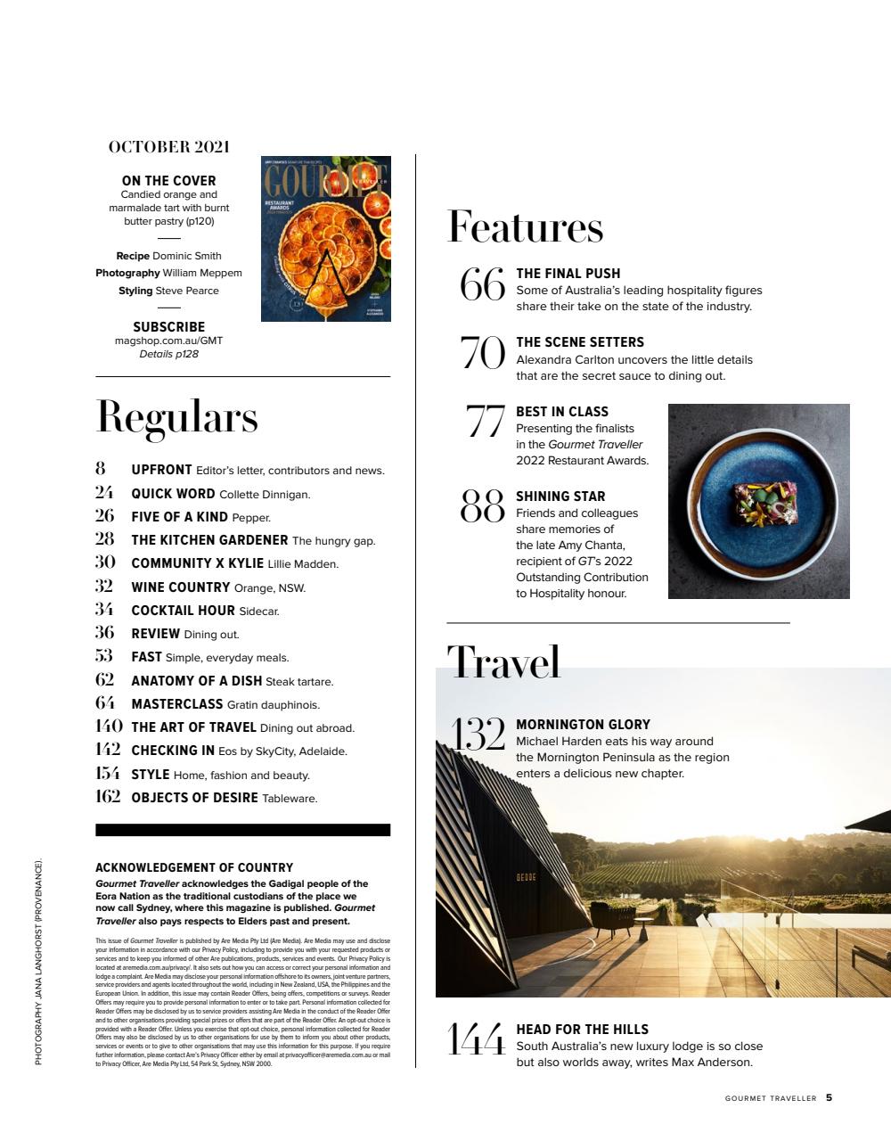 Australian Gourmet Traveller Preview Pages