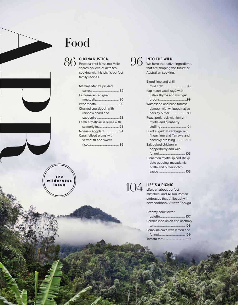 Australian Gourmet Traveller Preview Pages