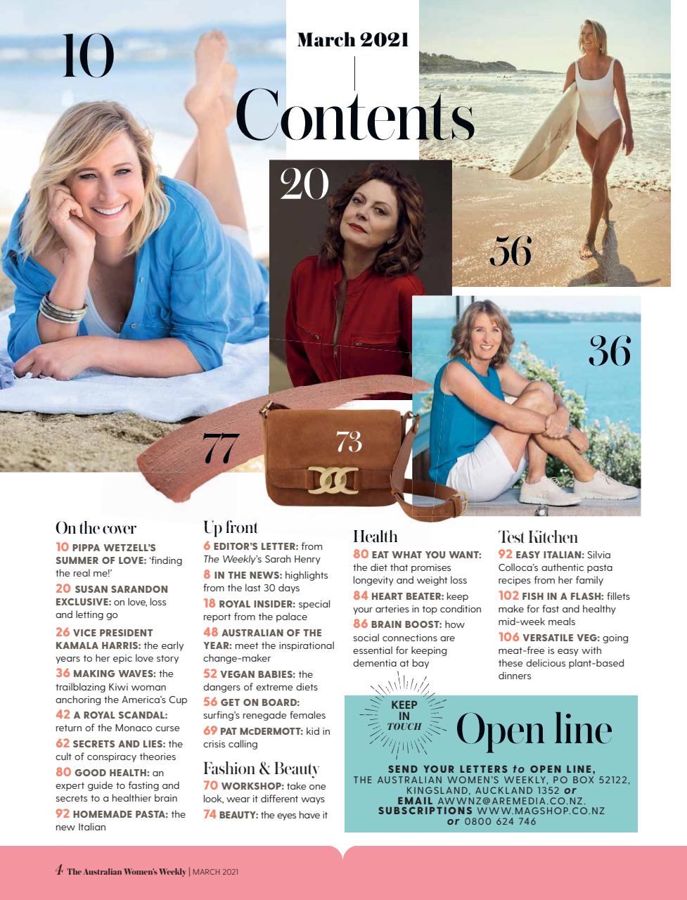 Australian Women's Weekly NZ Preview Pages