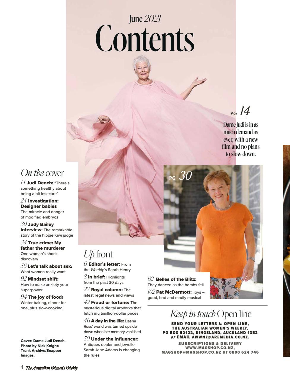 Australian Women's Weekly NZ Preview Pages