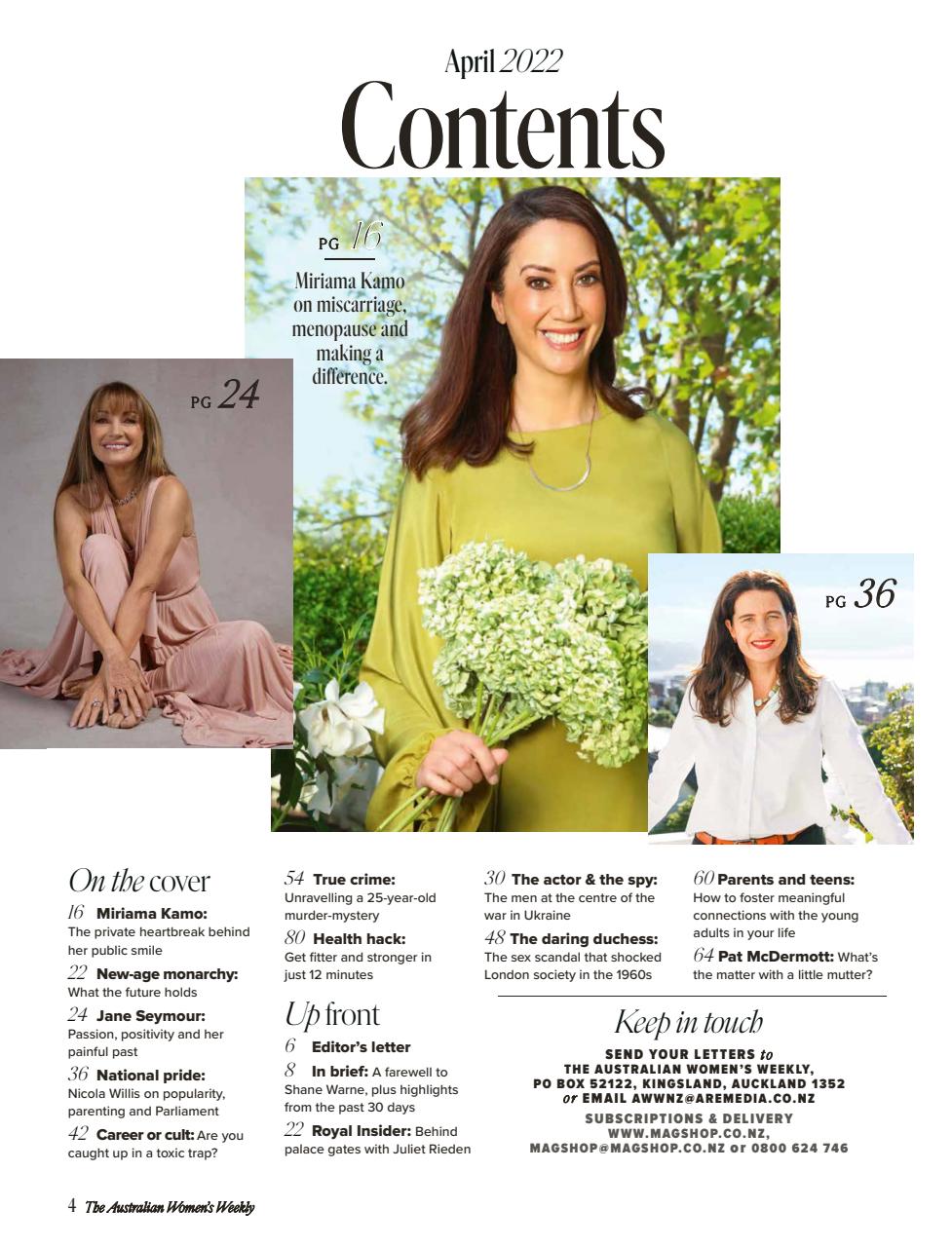 Australian Women's Weekly NZ Preview Pages