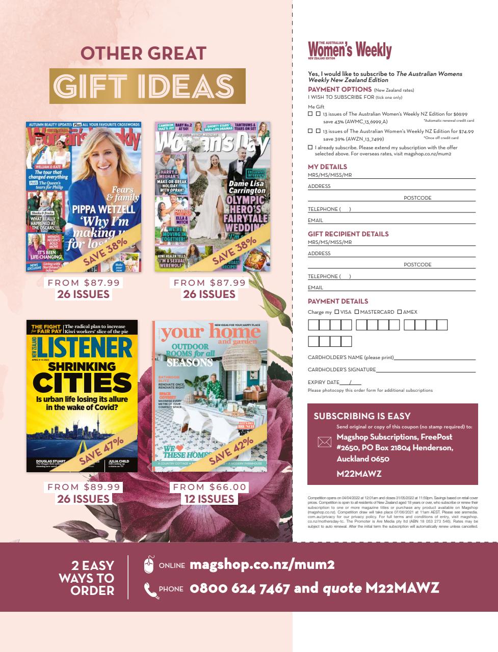 Australian Women's Weekly NZ Preview Pages