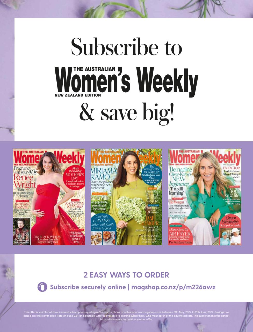 Australian Women's Weekly NZ Preview Pages