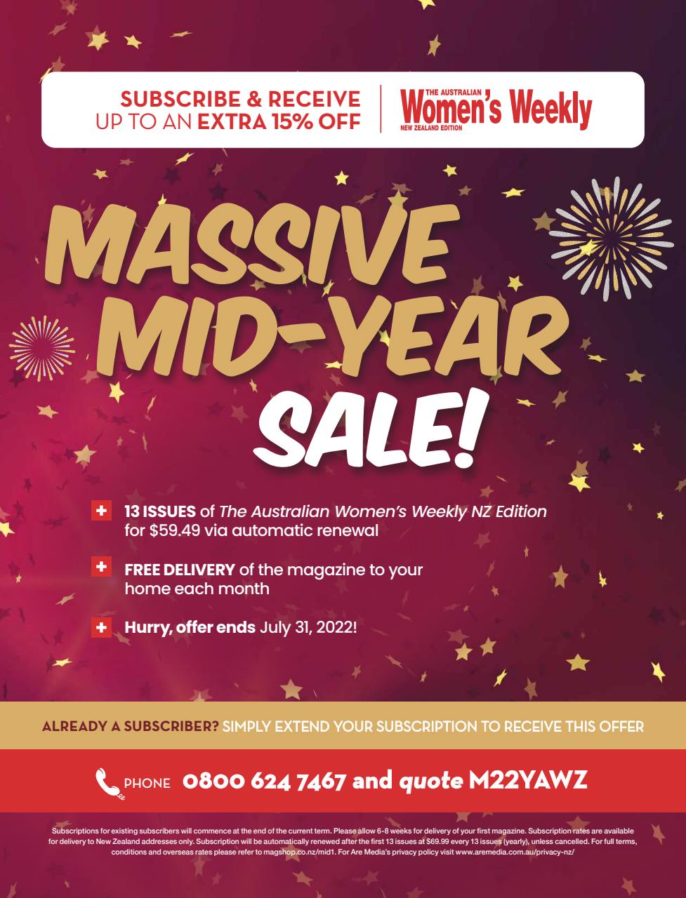 Australian Women's Weekly NZ Preview Pages