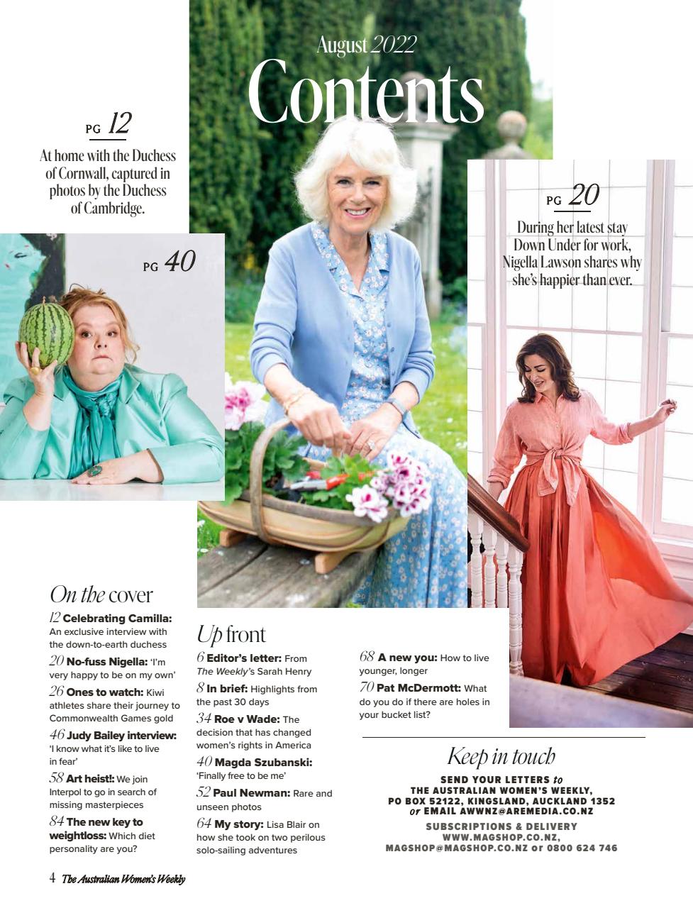 Australian Women's Weekly NZ Preview Pages