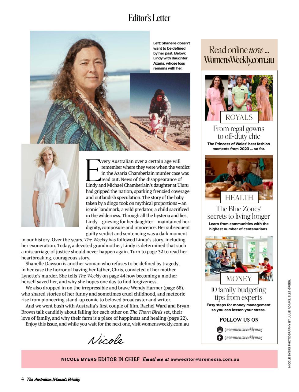 Australian Women's Weekly Preview Pages