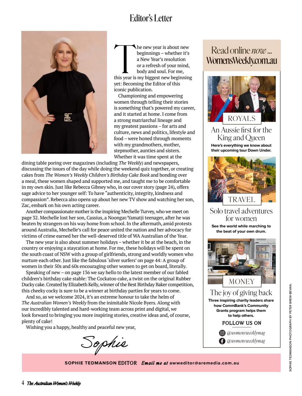 Australian Women's Weekly Preview Pages