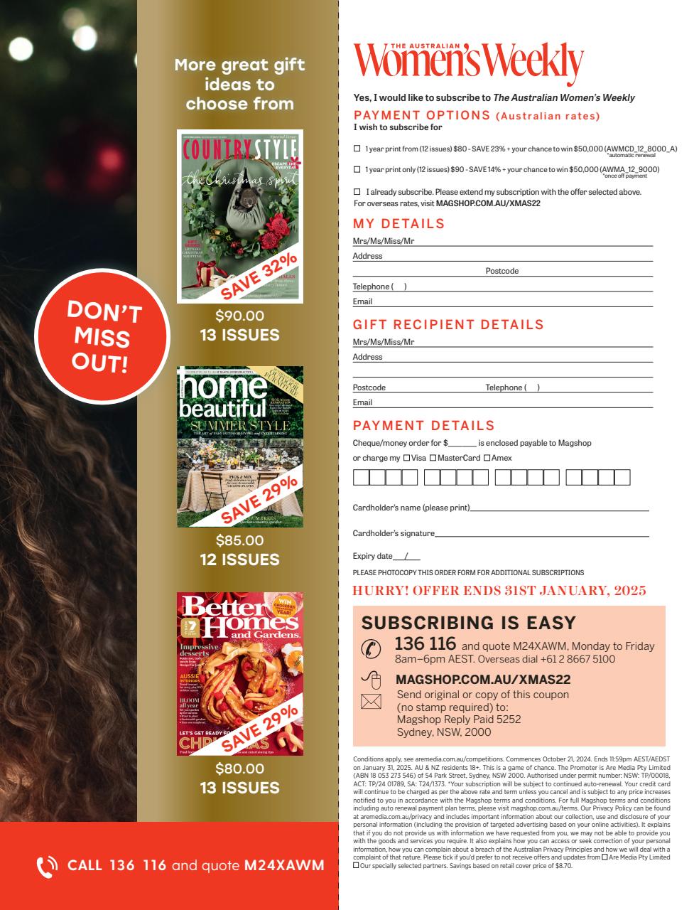 Australian Women's Weekly Preview Pages