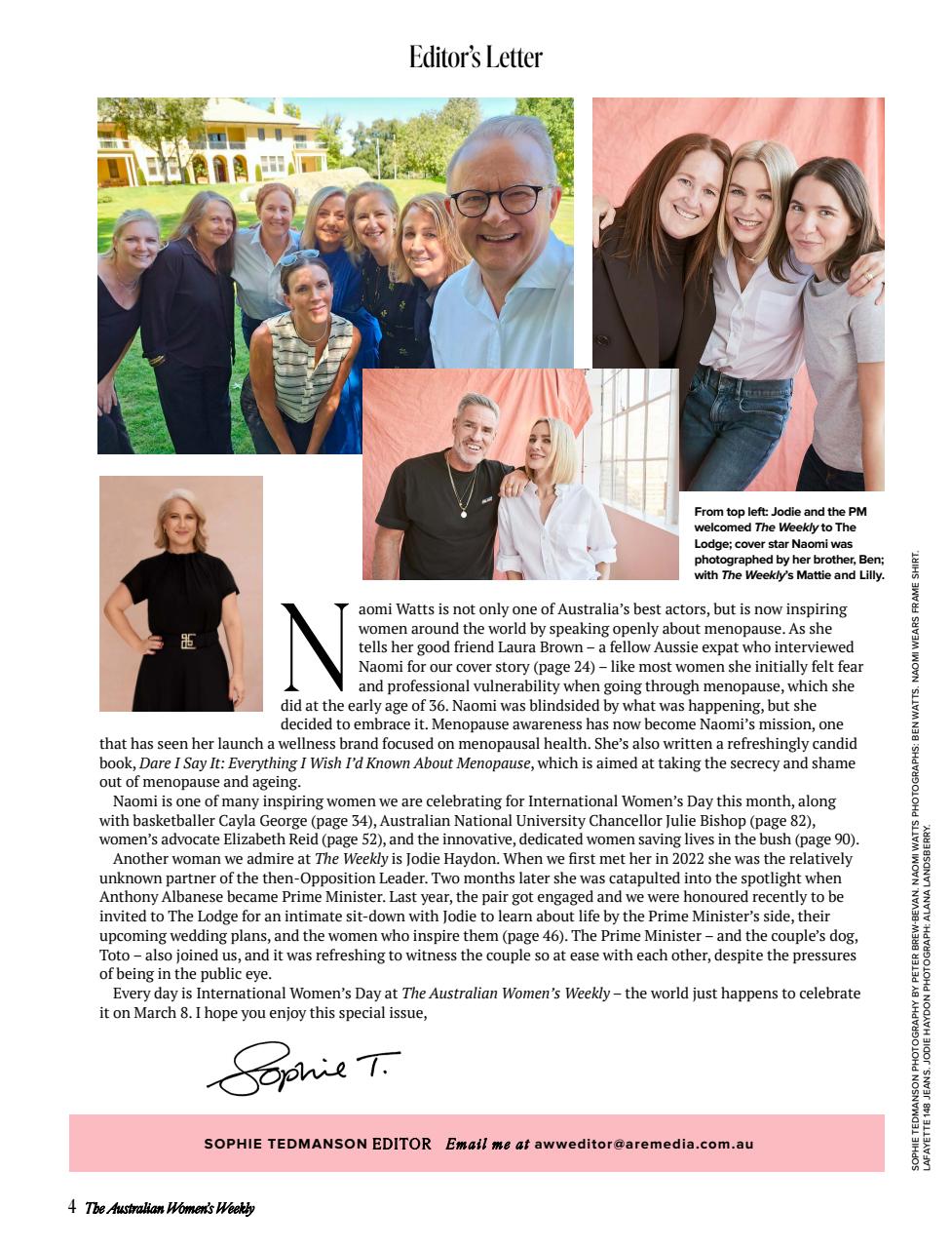 Australian Women's Weekly Preview Pages