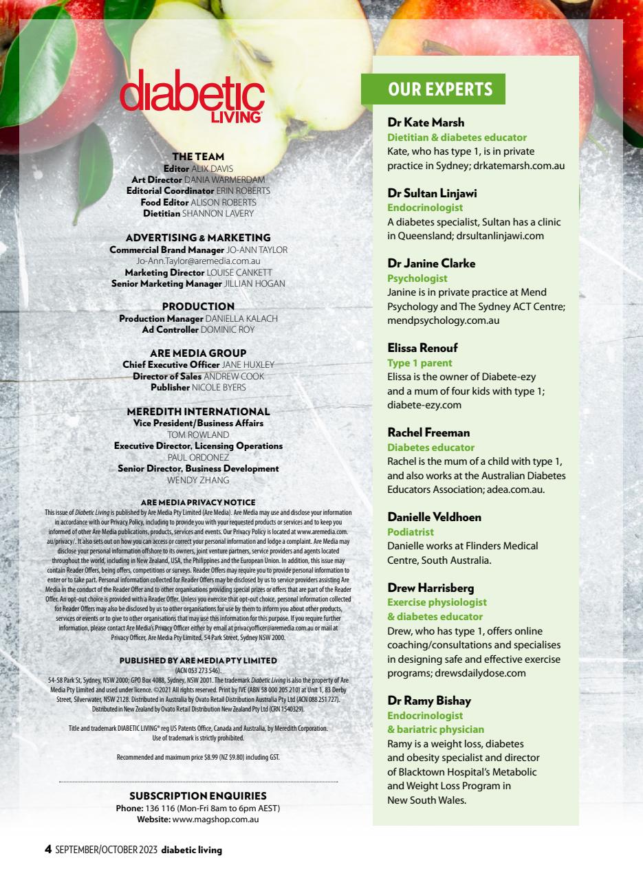 Diabetic Living Preview Pages