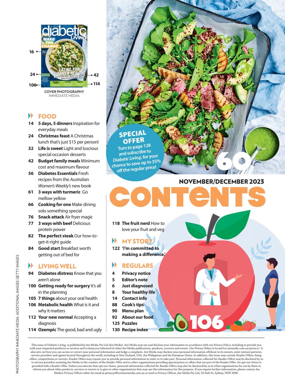 Diabetic Living Preview Pages