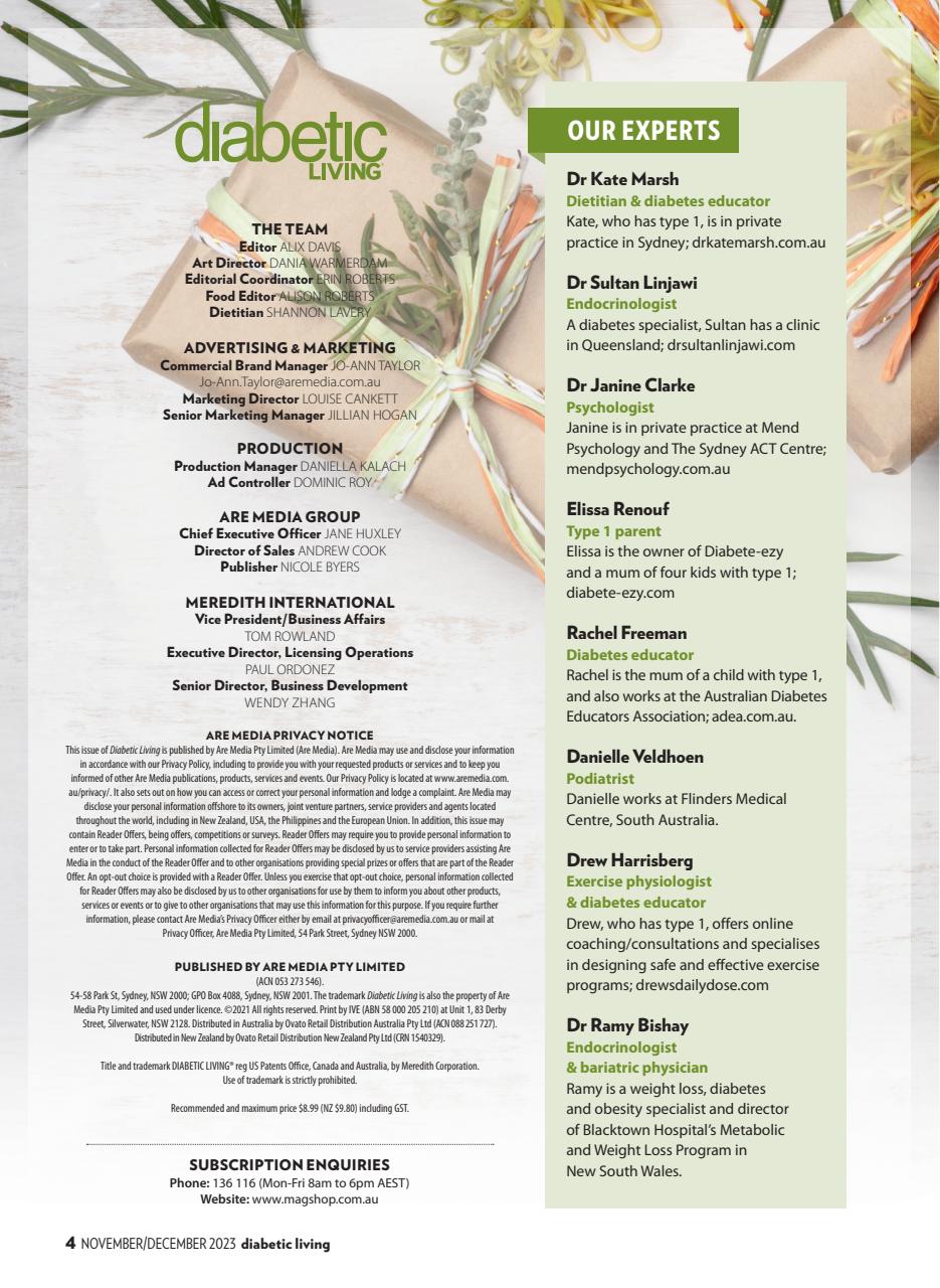 Diabetic Living Preview Pages